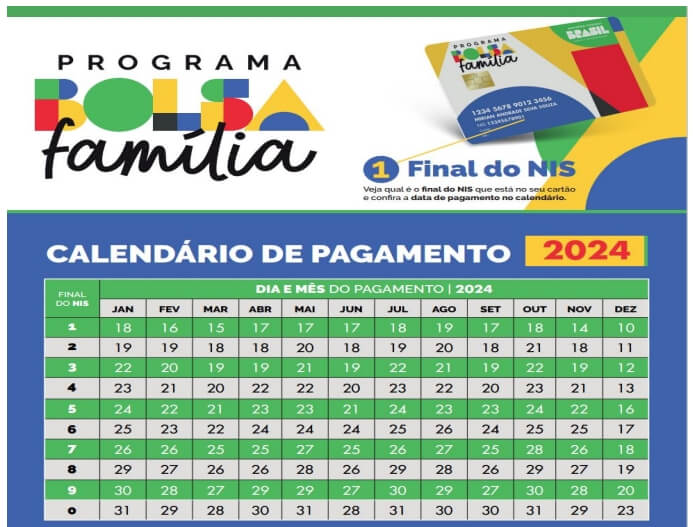 Calendário Bolsa Família 2024